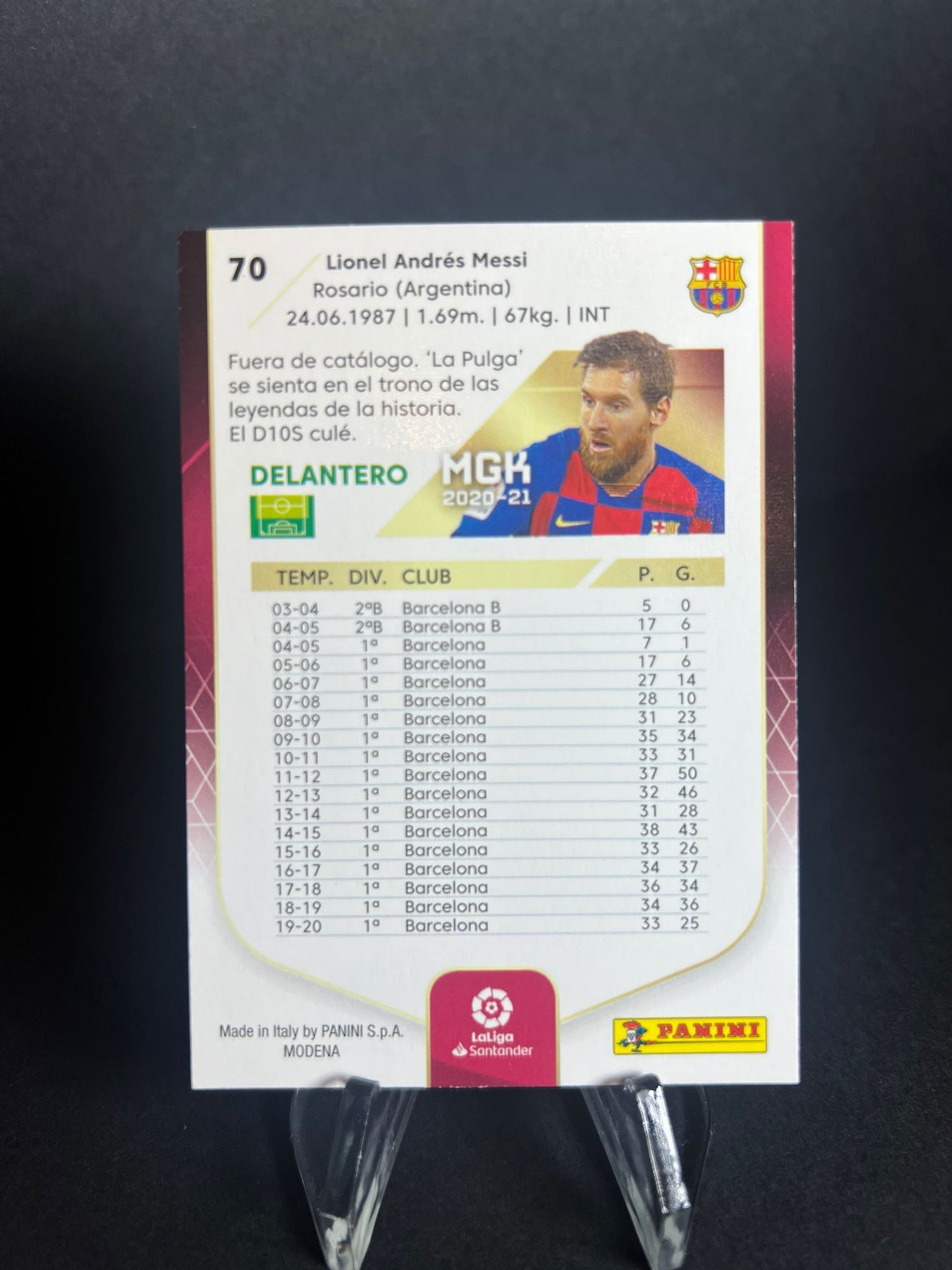 LEO MESSI MEGACRACKS 2020 - 2021 LaLiga FC Barcelona #70