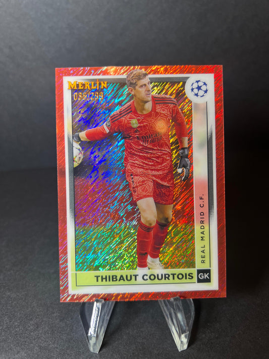 THIBAUT COURTOIS TOPPS MERLIN 2022 - 2023 Rose Gold Shimmer Refractor #/299