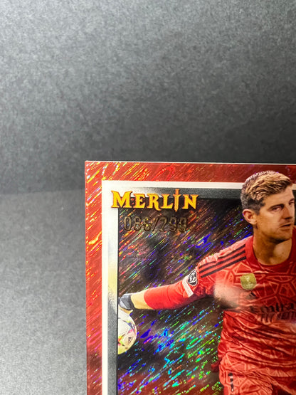 THIBAUT COURTOIS TOPPS MERLIN 2022 - 2023 Rose Gold Shimmer Refractor #/299