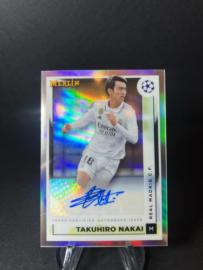 TAKUHIRO NAKAI TOPPS MERLIN 2022 - 2023 Auto Refractor