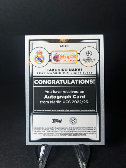 TAKUHIRO NAKAI TOPPS MERLIN 2022 - 2023 Auto Refractor