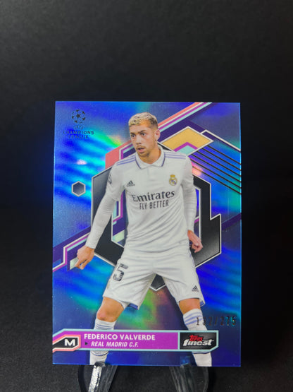 FEDE VALVERDE TOPPS FINEST 2022 - 2023 Sky Blue /275