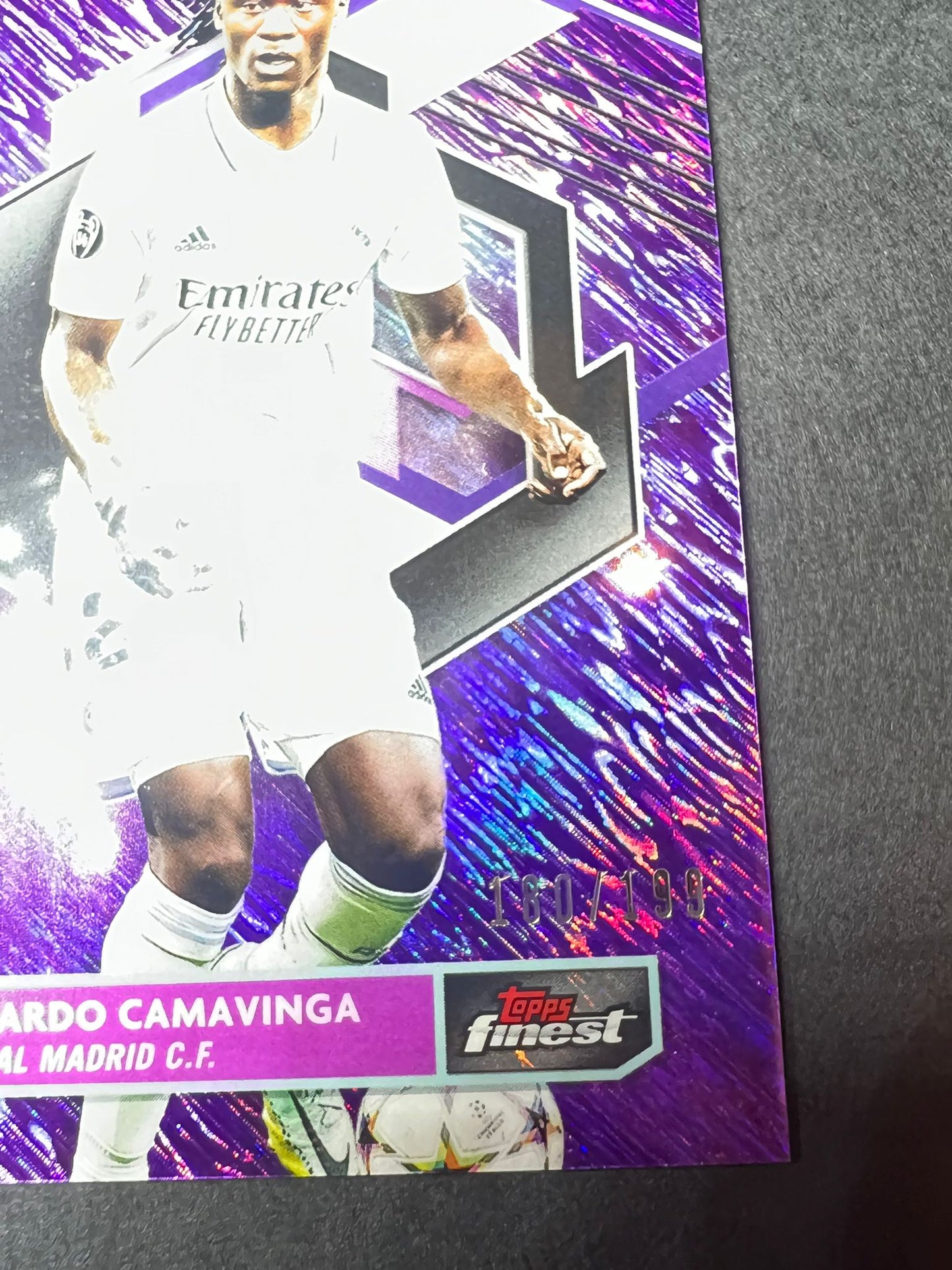 EDUARDO CAMAVINGA TOPPS FINEST 2022 - 2023 Purple Shimmer Refractor /199