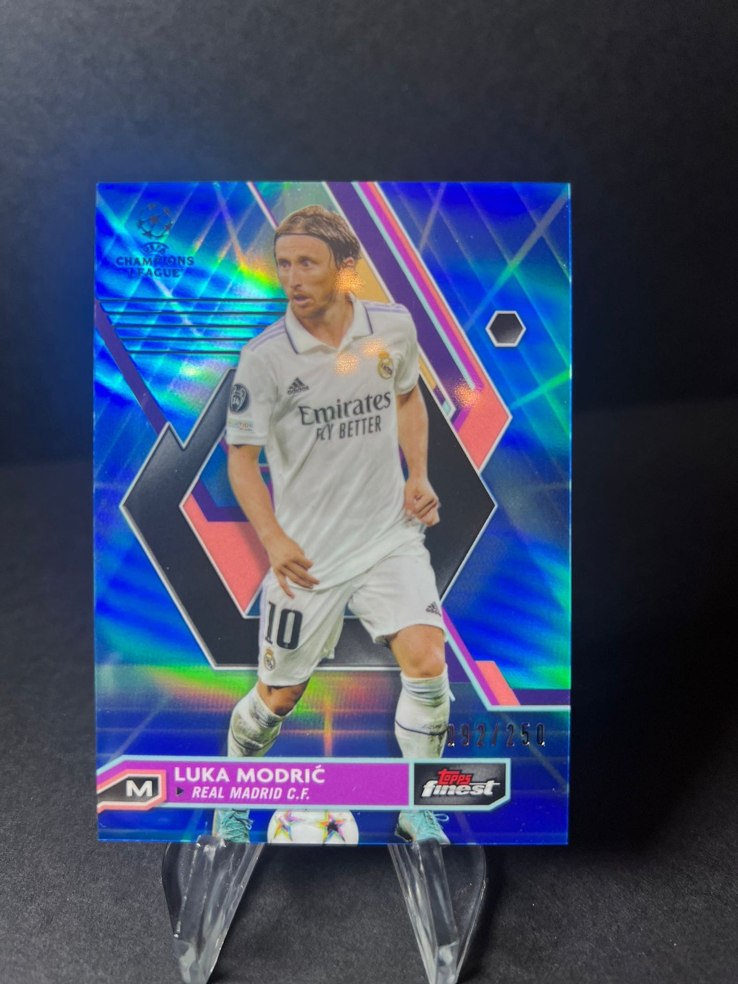 LUKA MODRIC TOPPS FINEST 2022 - 2023 Blue Vaporwave /250