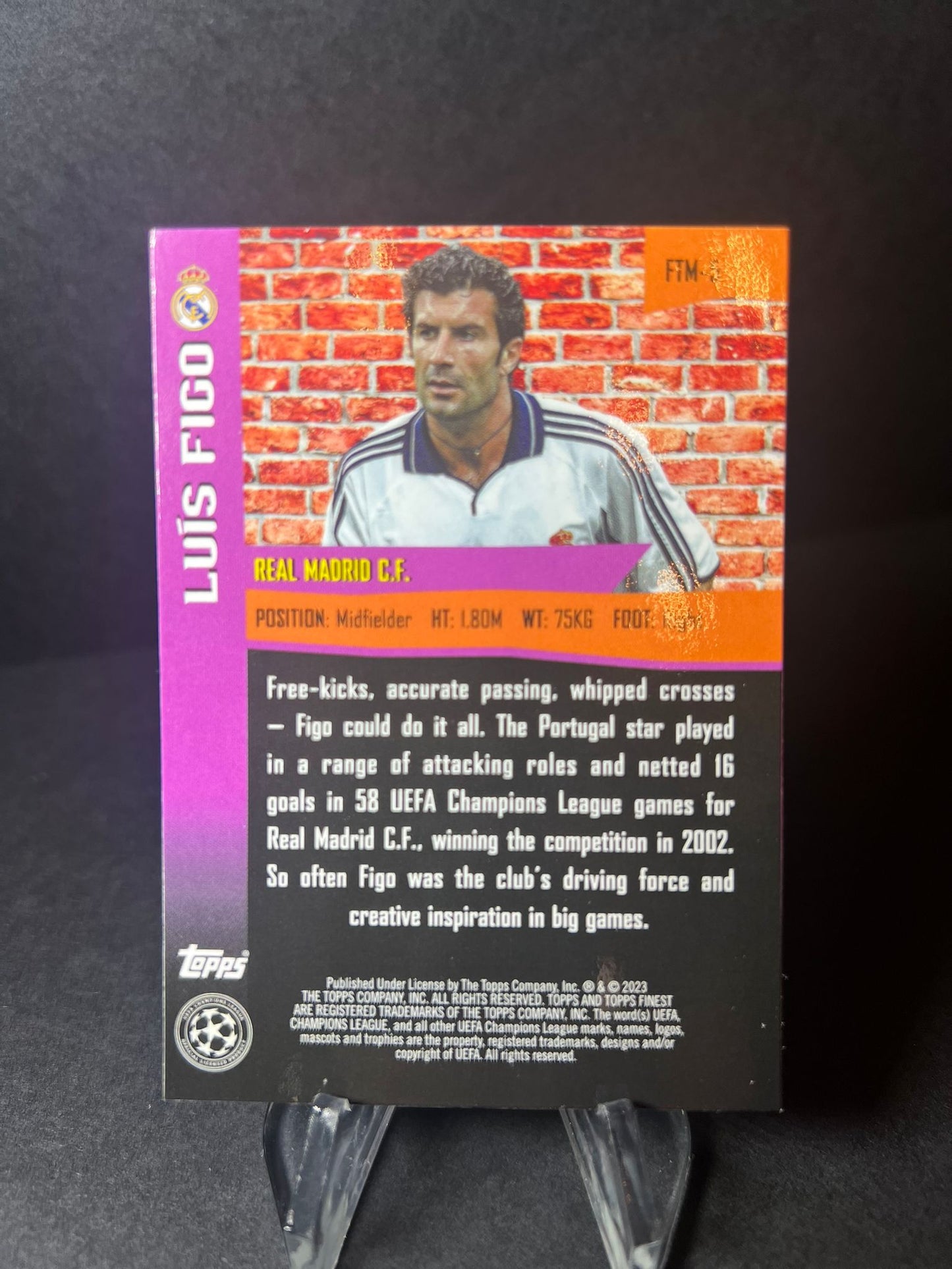 LUIS FIGO TOPPS FINEST 2022 - 2023 The Man Insert SSP