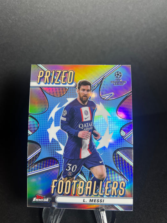 LEO MESSI TOPPS FINEST 2022 - 2023 Prized Footballers Refractor