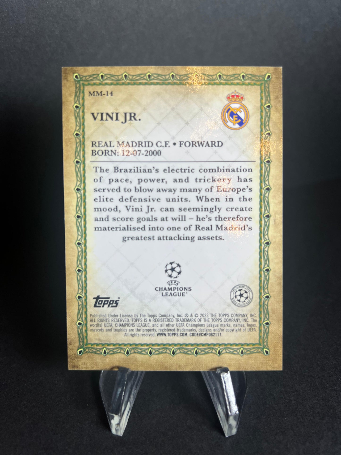 VINI JR. TOPPS MERLIN 2022 - 2023 Merlin Masters Insert