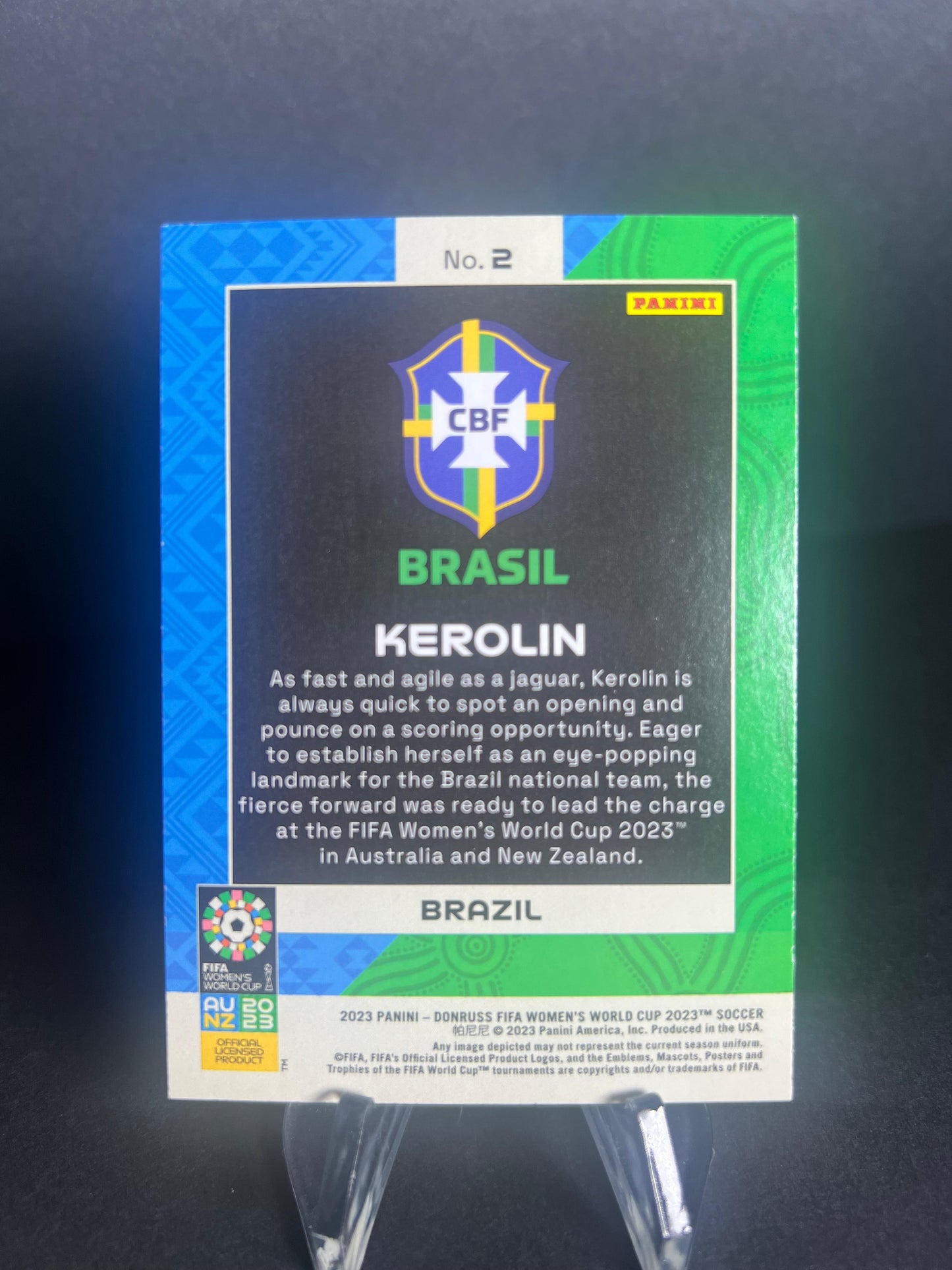 KEROLIN Donruss FIFA Womens World Cup 2023 2023 Donruss FIFA Womens World Cup KEROLIN Ultra-Rare SSP National Landmarks