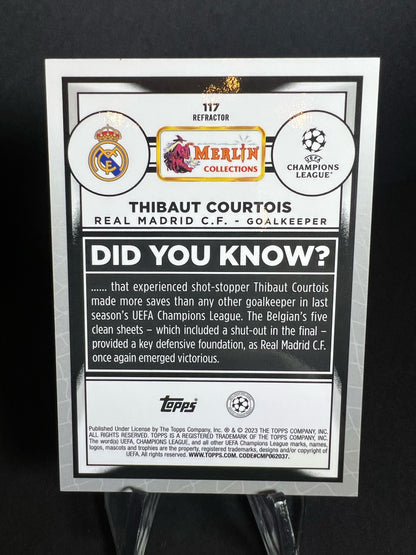 THIBAUT COURTOIS TOPPS MERLIN 2022 - 2023 Refractor