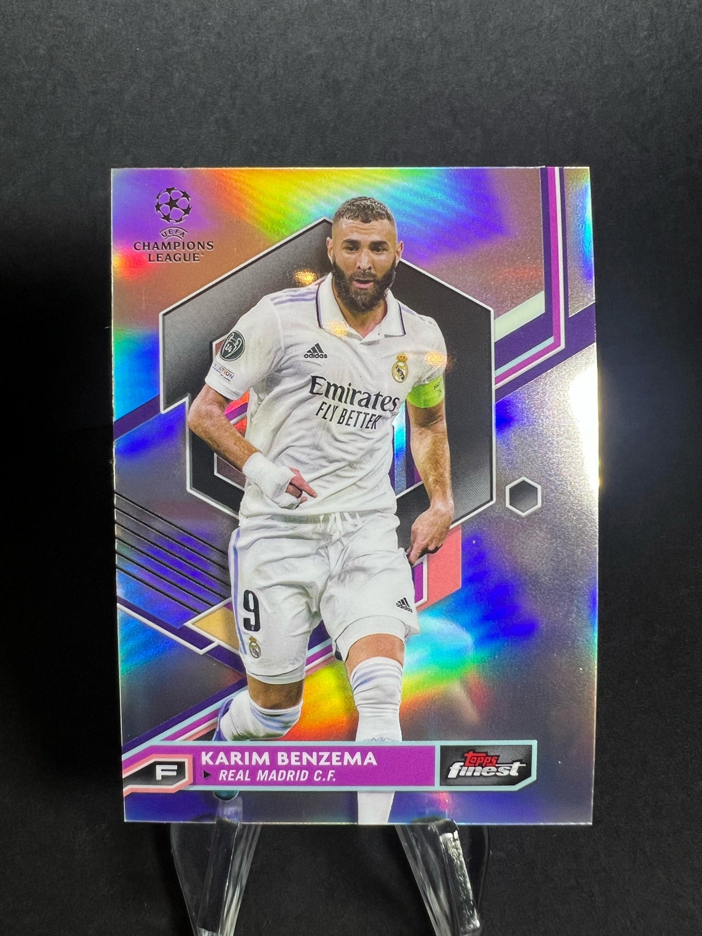 KARIM BENZEMA TOPPS FINEST 2022 - 2023 Refractor