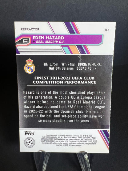 EDEN HAZARD TOPPS FINEST 2022 - 2023 Refractor