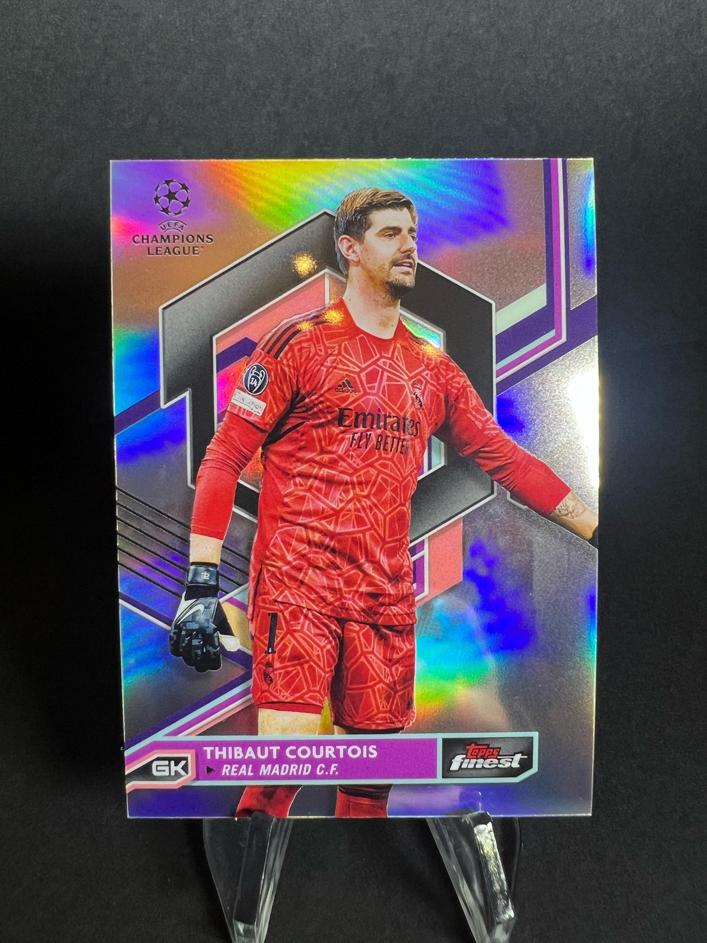 THIBAUT COURTOIS TOPPS FINEST 2022 - 2023 Refractor