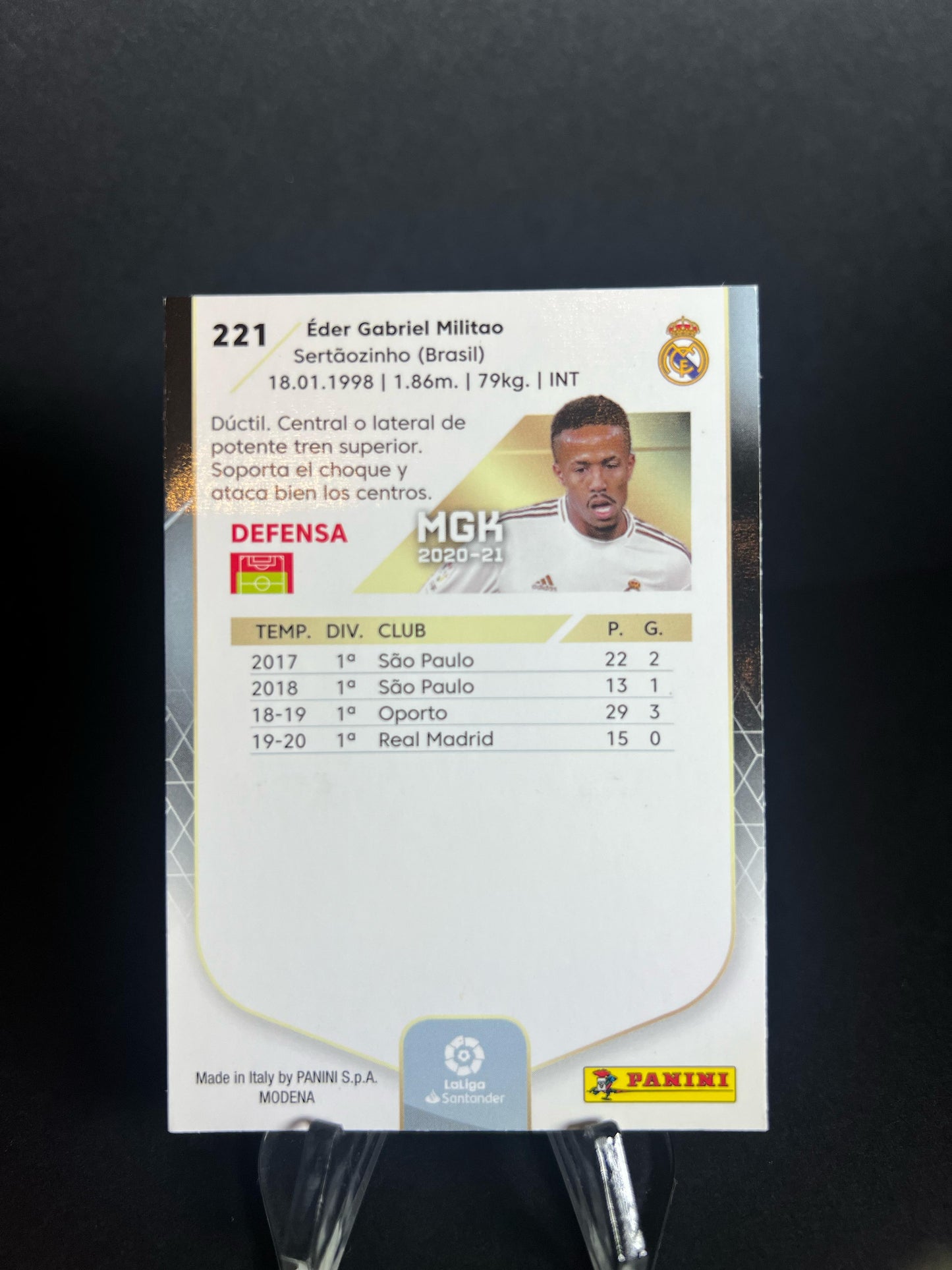 EDER MILITAO MEGACRACKS  2020 - 2021 LaLiga Real Madrid #221