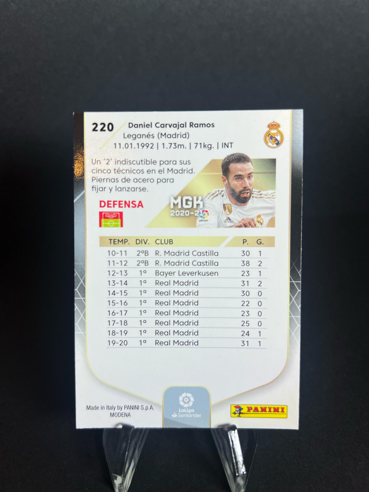 DANI CARVAJAL MEGACRACKS  2020 - 2021 LaLiga Real Madrid #220